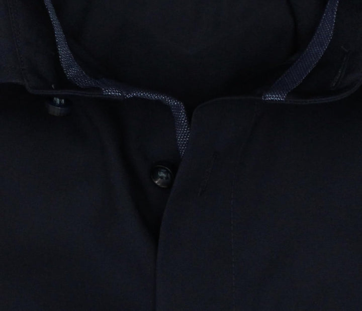OLYMP Herren Businesshemd Langarm Luxor,Einfarbig,modern fit,Global Kent 46 Kobalt 08, 46 Kobalt 08