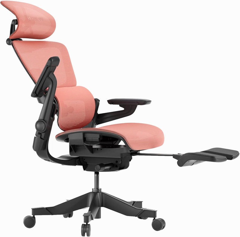 HINOMI H1ProV2 Bürostuhl Ergonomisch, Ergonomischer Bürostuhl mit 3D-Kopfstütze,Bürostuhl mit Fussst