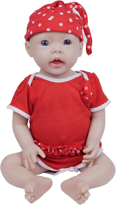 IVITA Ganzkörper Silikon Reborn Baby Puppe Neugeborenes Baby Puppe echte Baby Doll handgemachte Blau