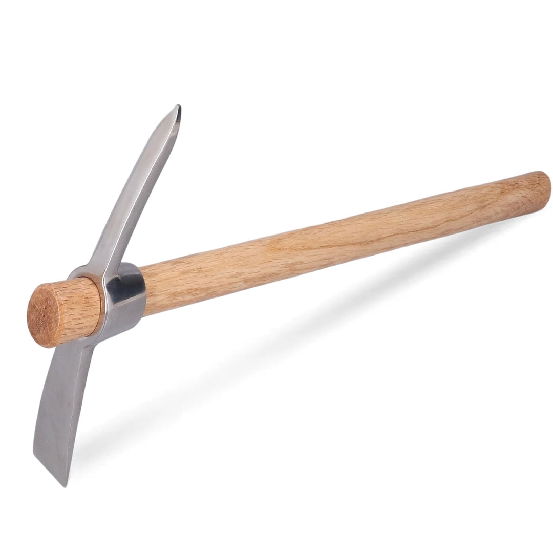 Tissting Spitzhacke mit Hartholzstiel, 40cm/15,74 Zoll Wiedehopfhacke Gartenhacke, Unkrauthacke, Han