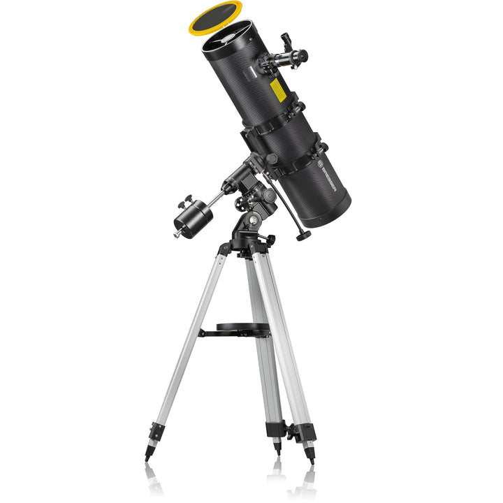 Bresser Spiegelteleskop Pollux 150/1400mm katadioptisches Spiegel-System mit Smartphone Kamera Adapt