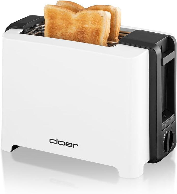 Cloer 3531 Full-Size Toaster für 2 XXL Toastscheiben, 750-900 Watt, Toast-Check-Funktion, Brötchenau