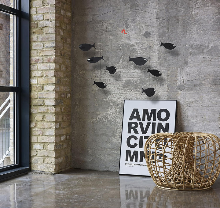 Flensted Mobiles Shoal of Fish Mobile, Stahl, Mehrfarbig, 45x60 cm