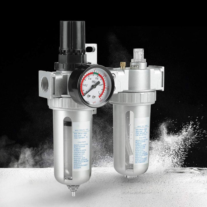 Luftfilterregler, 1/2" Ölabscheider Kompressorfilter für Kompressor und Druckluftwerkzeuge