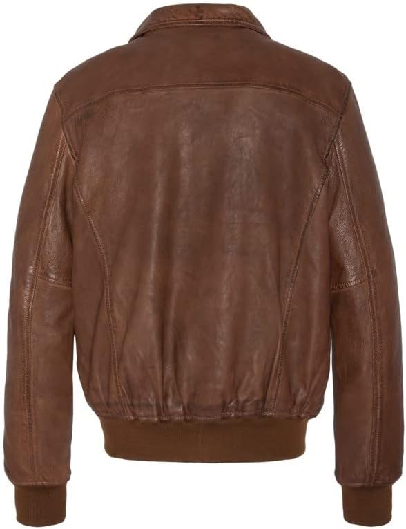 Schott NYC Herren Lcflightwx Jacket L cognac, L cognac
