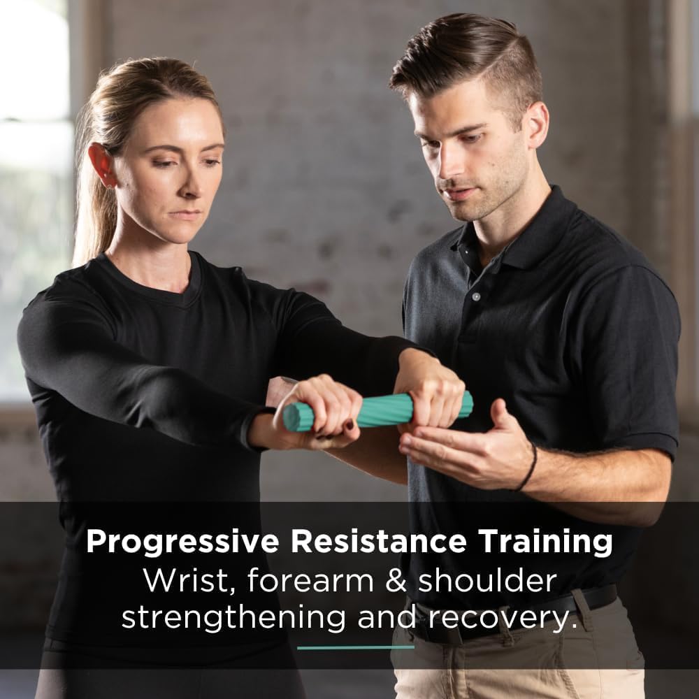 Thera-band Unisex – Erwachsene Bar Flexibler Übungsstab, grün-mittel, one Size