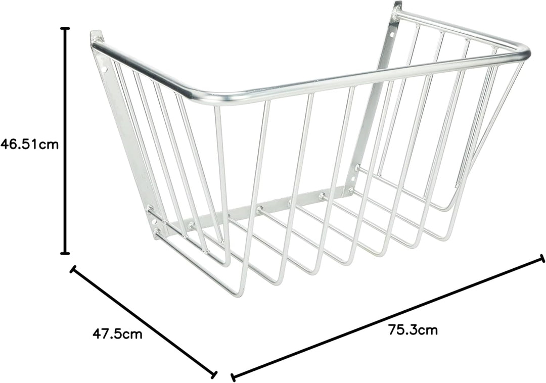 Kerbl 3231 Heuraufe, grosses Modell, verzinkt; 75, 3x47, 5x46, 5cm