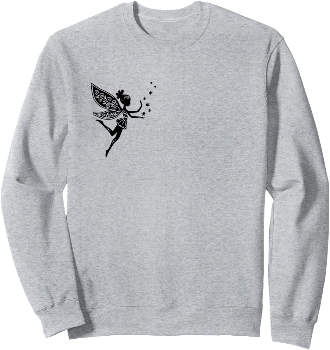 Zauberhafte Elfe mit Sternen Fee Magie Natur Märchen Sweatshirt