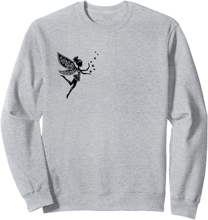 Zauberhafte Elfe mit Sternen Fee Magie Natur Märchen Sweatshirt