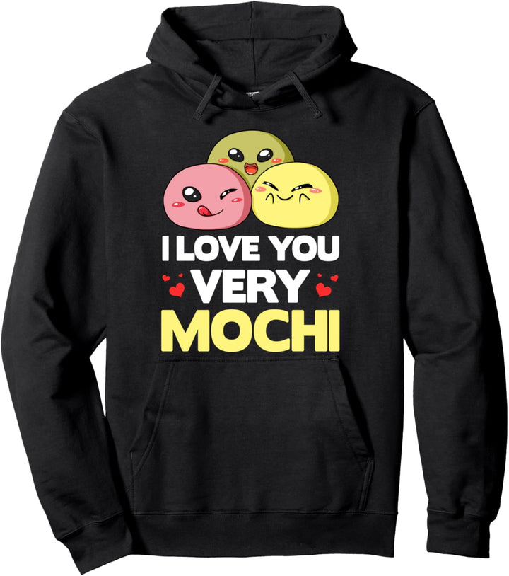 Mochi Eiskugeln, Donut-Form, Reiskuchenball Pullover Hoodie