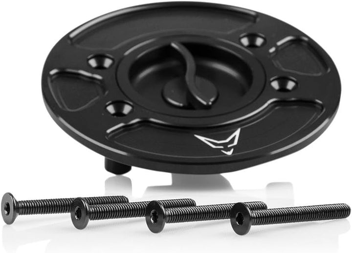 RACEFOXX Tankdeckel Tankverschluss Tank mit Schnellverschluss, schwarz, für BMW S1000R RR R9T