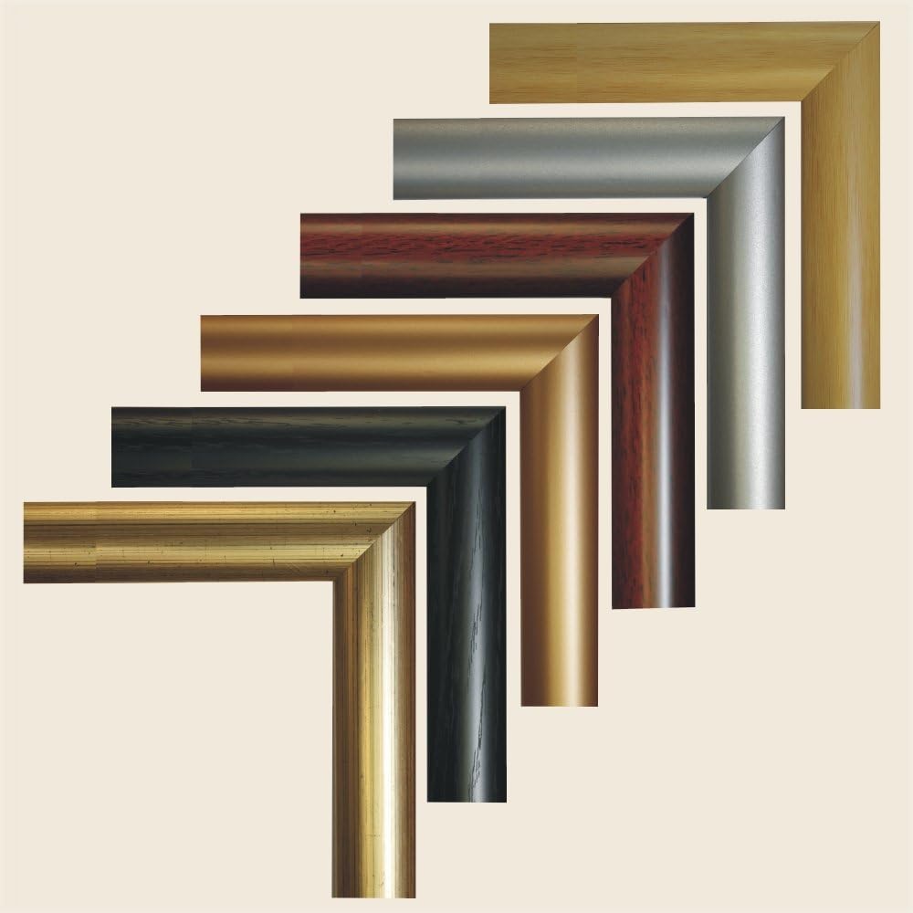 Bilderrahmen Triptychon, Grösse 50x80cm, Farbe Braun, ideal für Malen nach Zahlen Triptychon Bilder