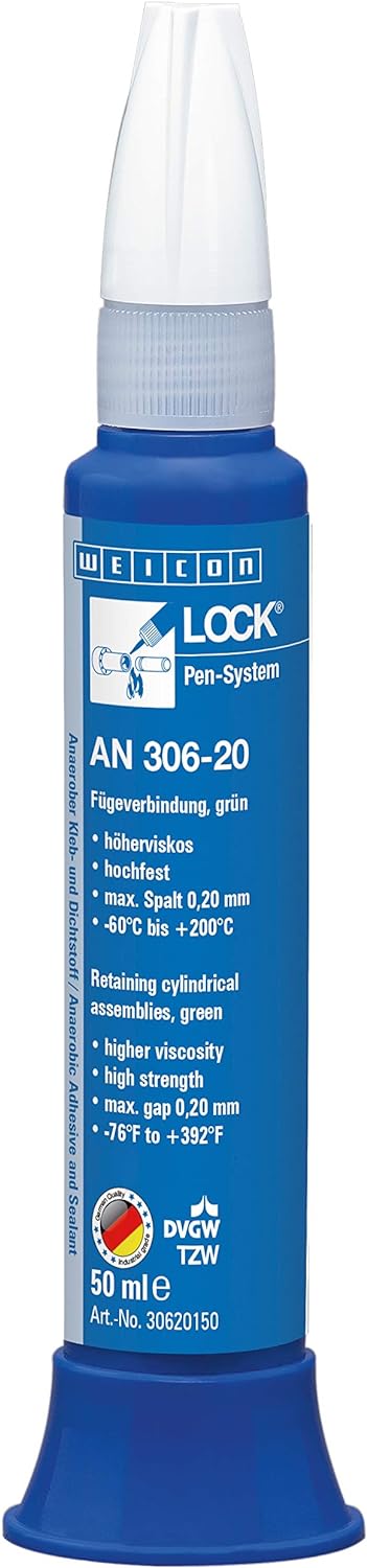 WEICONLOCK AN 306-20 50 ml Fügeverbindung, Trinkwasser-DVGW-Zertifizierung, 50 ml