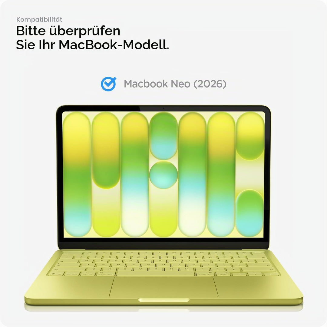Spigen Glas.tR Slim Displayschutz für MacBook Neo 13 Zoll, Volle Abdeckung, Kristallklarer Displaysc