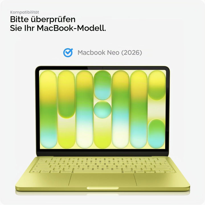 Spigen Glas.tR Slim Displayschutz für MacBook Neo 13 Zoll, Volle Abdeckung, Kristallklarer Displaysc