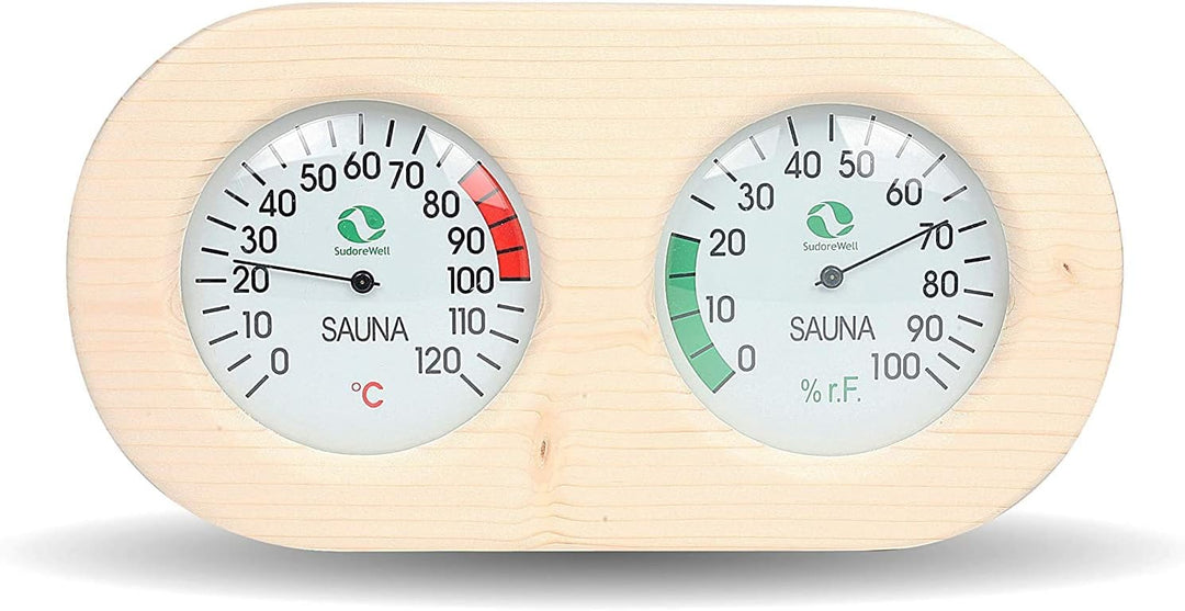 eliga Messstation Holzgehäuse 295 x 155 mm Messgeräte 120 mm