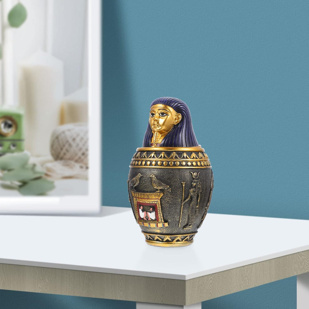 BESPORTBLE Kanopenkrug Luftdichte Müslibehälter Ägypten Reise Souvenirs Dekorative Kanopenskulptur O