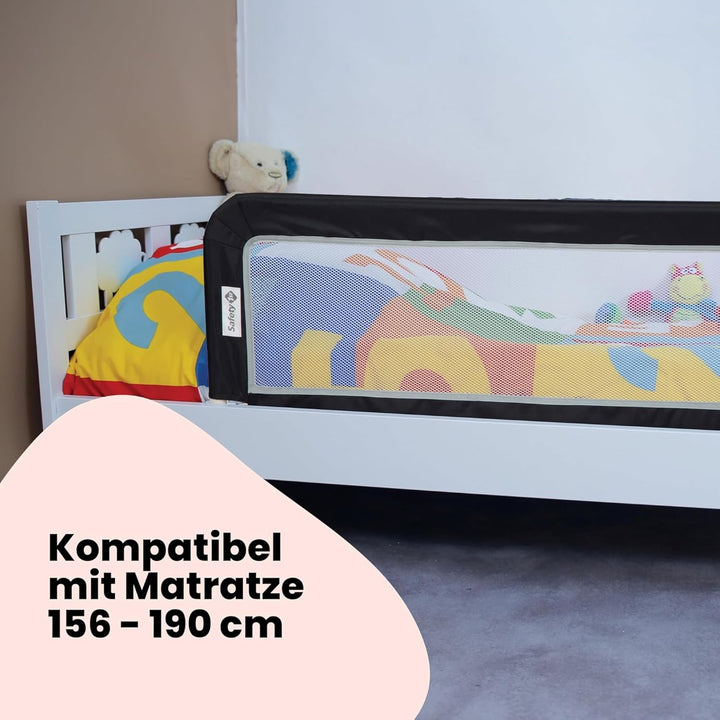 Safety 1st Portable Bed Rail, zusammenklappbares Bettgitter, Rausfallschutz, Reise, 18 M.–5J., tragb