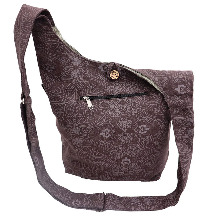 Nijens Small Shopper Canvas Umhängetasche Schultertasche Handtasche für Damen 010 Braun, 010 Braun