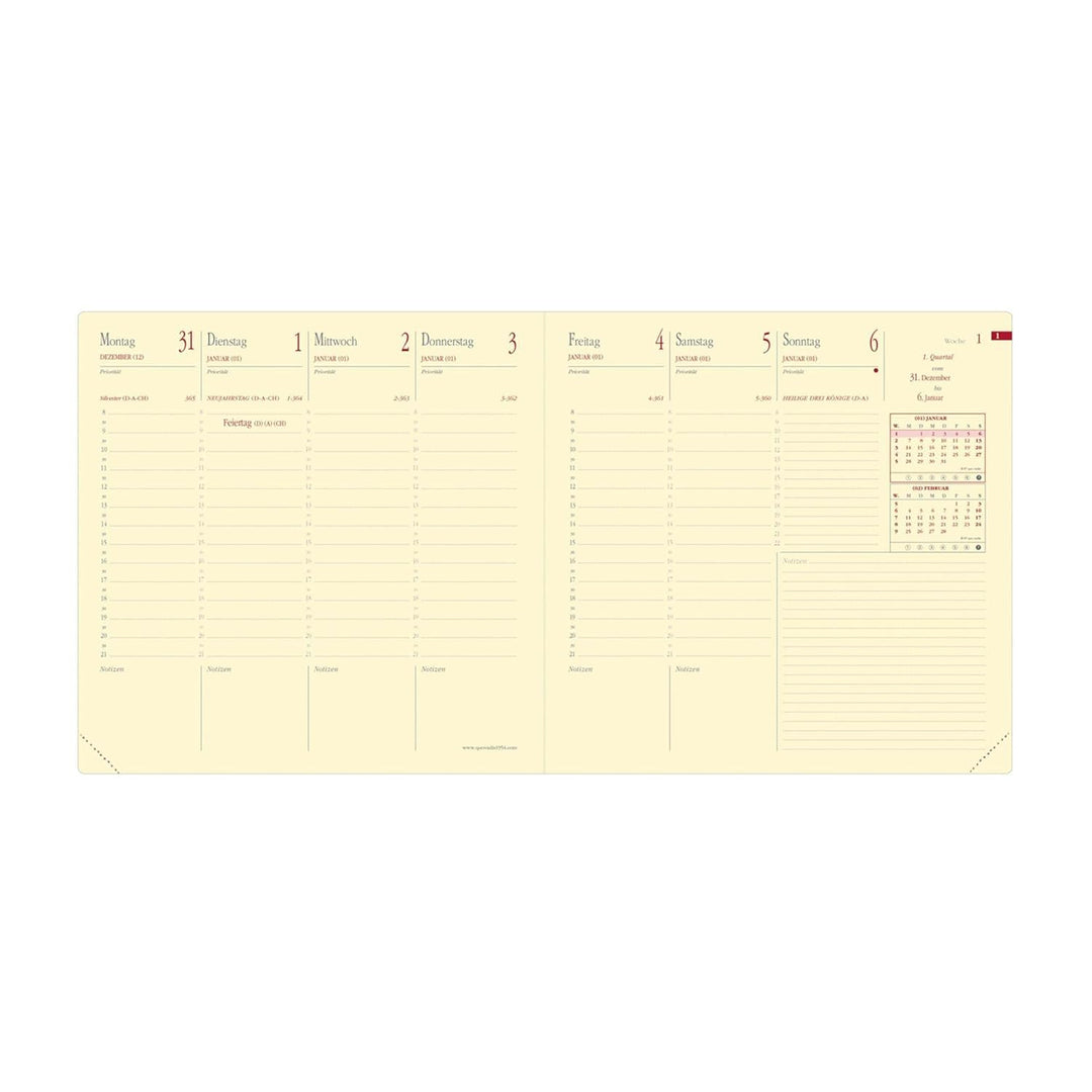 EXECUTIF PREST VZ Silk wassergrün 2027: Kalender im Schreibtischformat, Gebundenes Buch