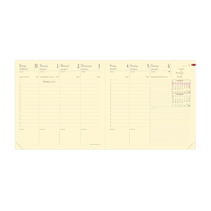 EXECUTIF PREST VZ Silk wassergrün 2027: Kalender im Schreibtischformat, Gebundenes Buch