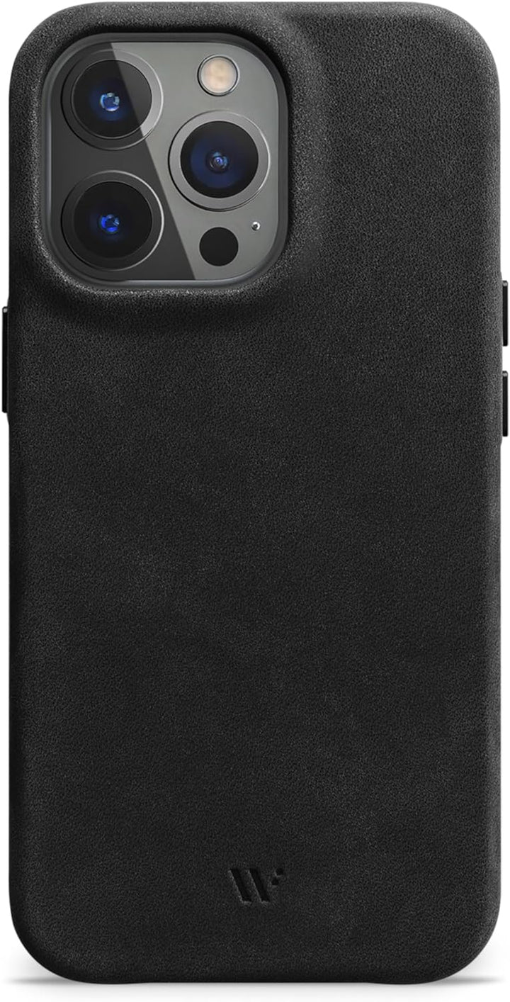 WIIUKA Hülle für iPhone 14 Pro Max, Leder aus Deutschland, Lederhülle extra Dünn, Premium Handyhülle