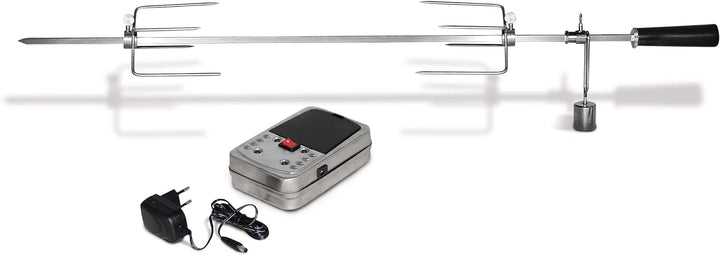 Enders Edelstahl-Grillspiess für Boston 6 Grillspiess Boston 6 silber & ® SWITCH GRID Pfanne Bundle