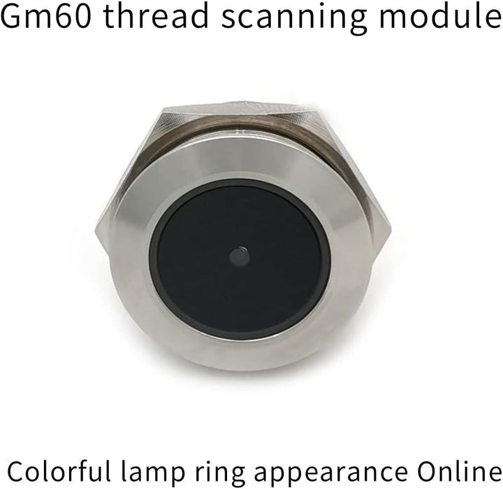 GM60 UART Edelstahl Kontrollierte Ringanzeige 1D/QR/2D Barcode Scanner QR Code Barcode Scanner Modul