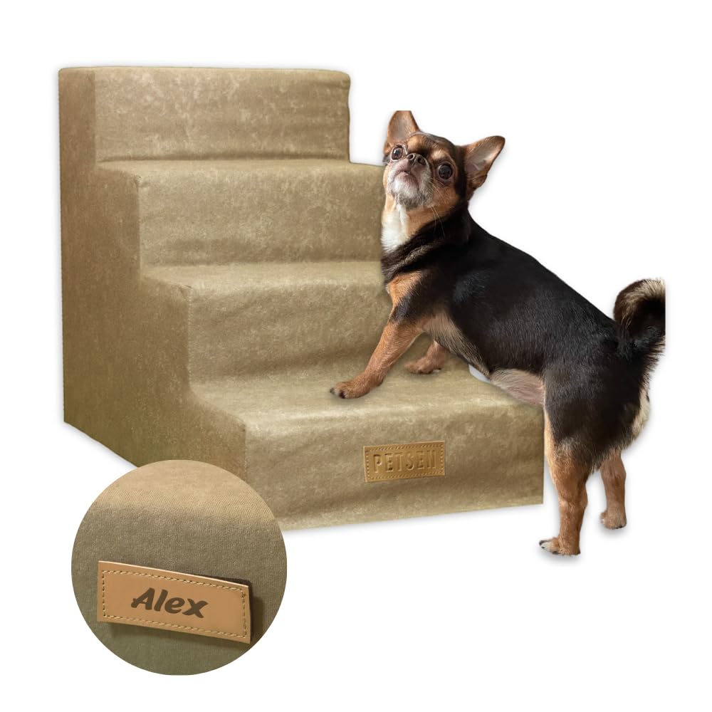 Sofatreppe für Hunde und Katzen – Hundetreppe für Bett & Sofa – 3- oder 4-stufig, rutschfest & wasch