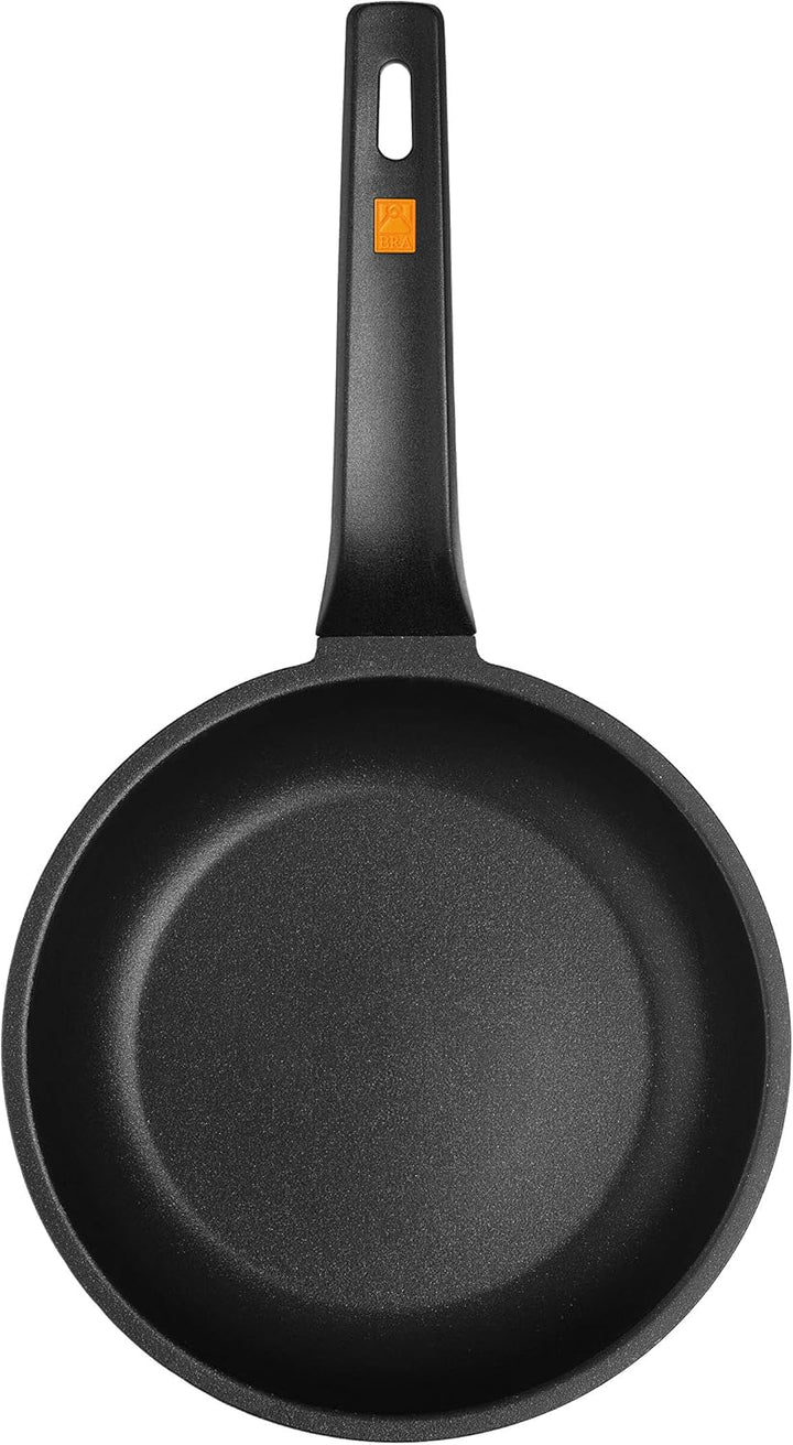 BRA Efficient | Set mit 3 Bratpfannen, 20–24–28 cm, Aluminiumguss mit Antihaftbeschichtung 20-24-28
