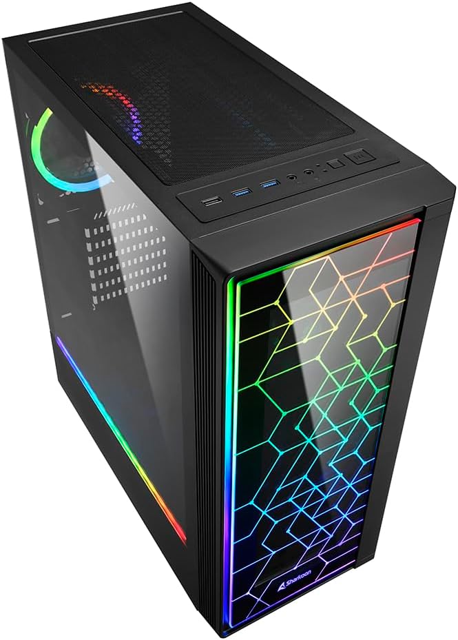 Sharkoon RGB LIT 100, PC Gehäuse, RGB LIT 100