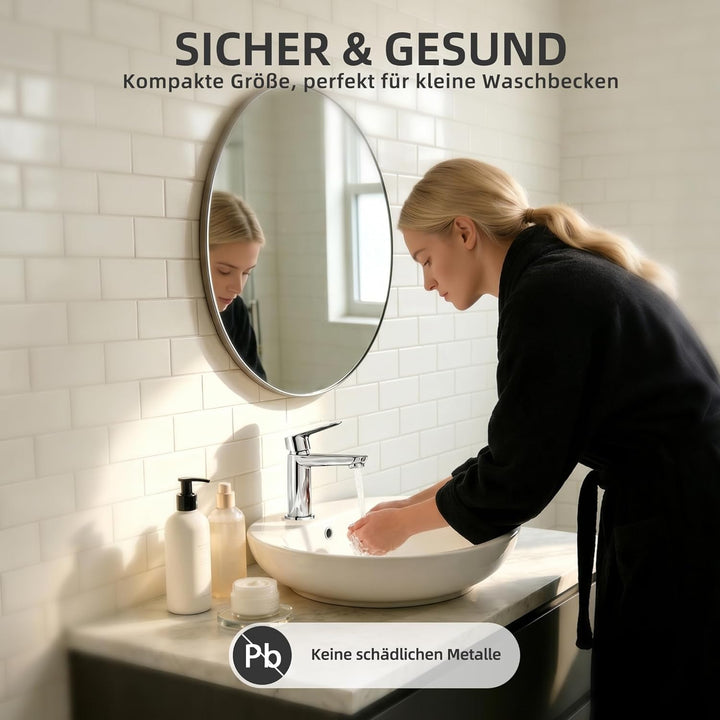 BELZ Wasserhahn Bad, Einhebel-badarmatur, Armatur Badezimmer, Mischbatterie Bad, Höhe 85 mm, Energie