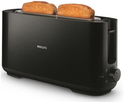 Philips HD2590/90 Gitter Broten Daily schwarz, 1 Schlitz Extra lange, Knopf Warmhalterost