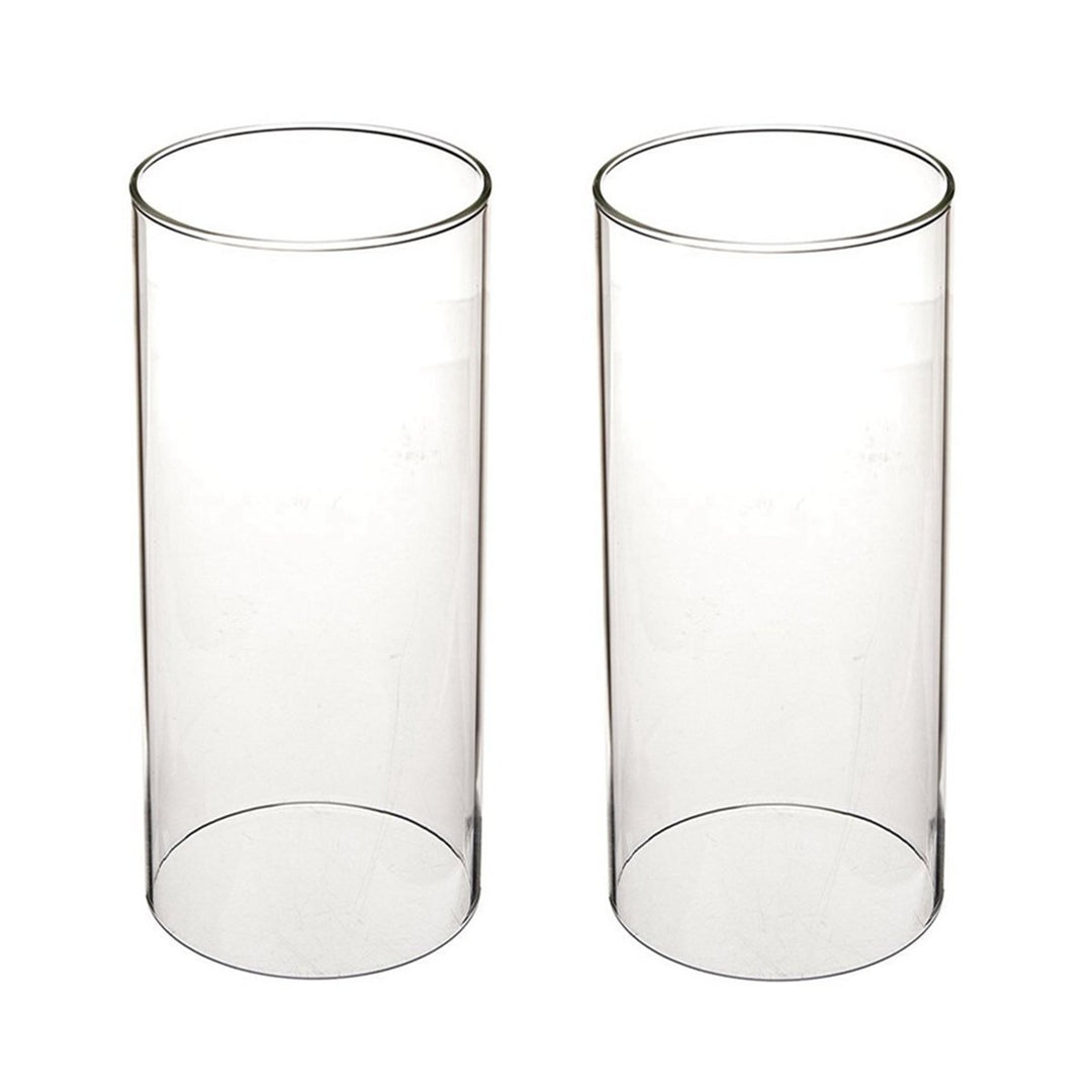 Tensquare Glaszylinder ohne Boden für Kerzen | Hurrikan Kerzenhalter Glas | Offenes Glasrohr Gross |