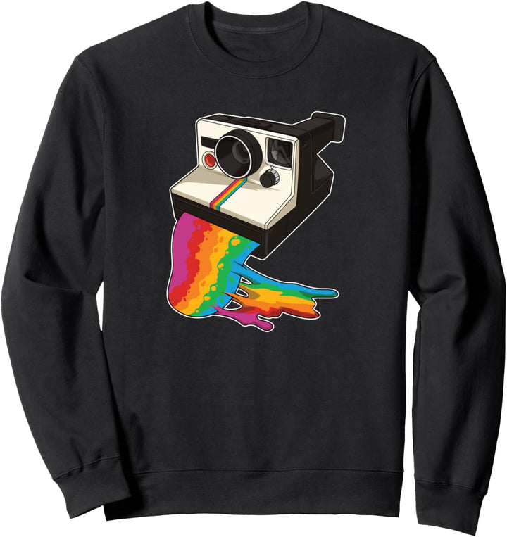 Retro Kamera mit geschmolzenem Foto - Fotografie Sweatshirt