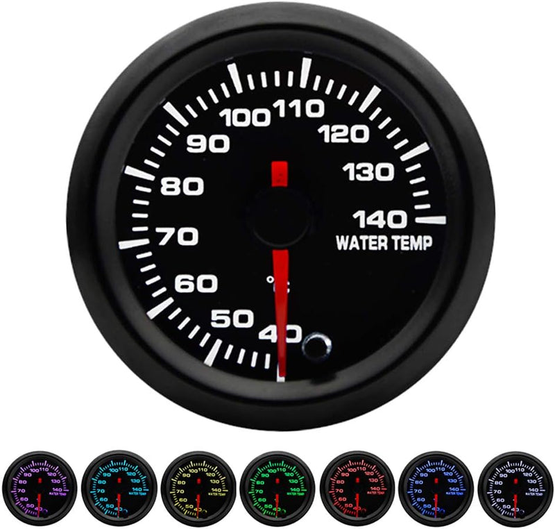 ETOPARS 52mm Automotor Kfz 2" Zeiger Wassertemperatur Messgerät Kit Temperatur Celsius Wassertempera