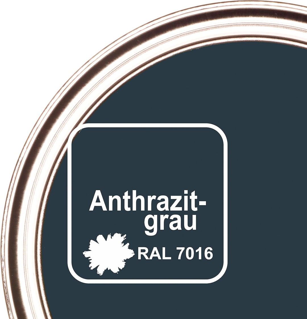 CAIRCON Metallschutzlack MATT 3in1 Metallfarbe Aussen Rostschutzfarbe Anthrazitgrau - 5L 5.00 l (1er