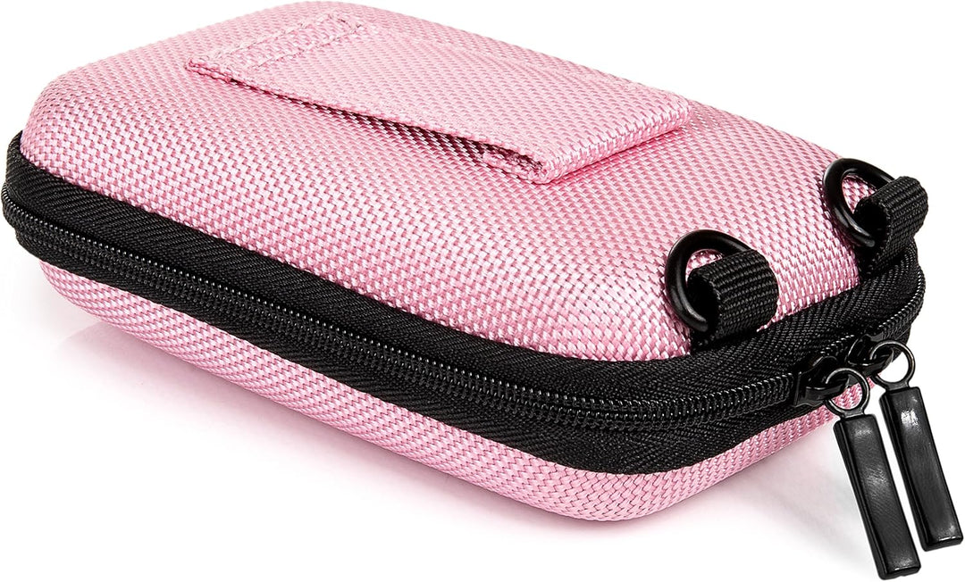 Baxxtar Hardcase Pure PINK S Kameratasche für Digitale Kompaktkameras mit Schultergurt und Gürtelsch