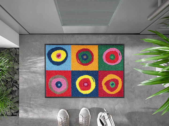 wash+dry Fussmatte, Sergej 40x60 cm, innen und aussen, waschbar, Mehrfarbig 40 cm x 60 cm, 40 cm x 6