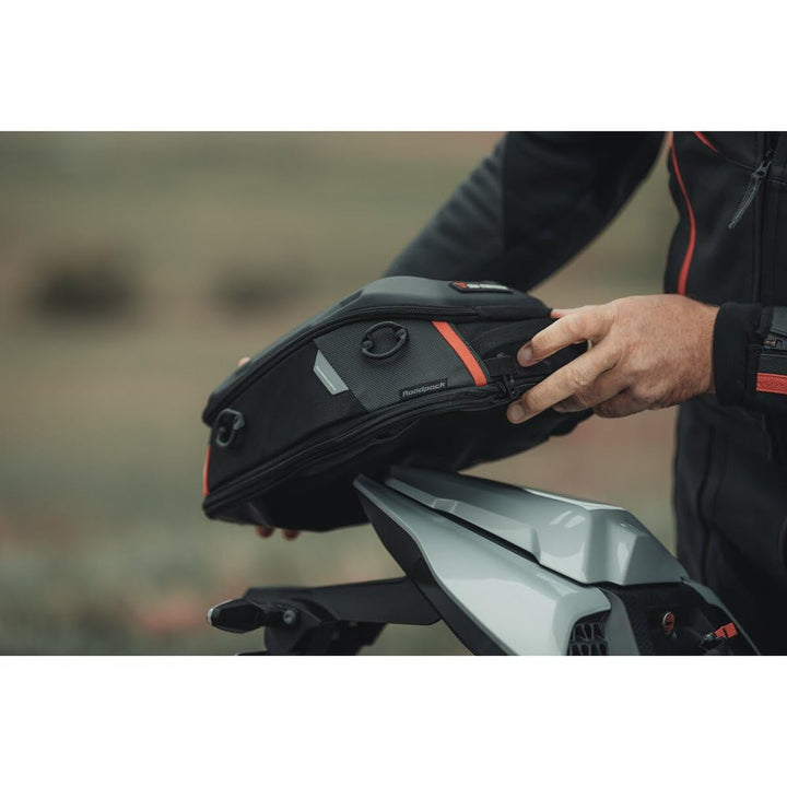 PRO Roadpack Tail Bag 1680D Ballistic Nylon. Black/Anthracite. 8-14 l.