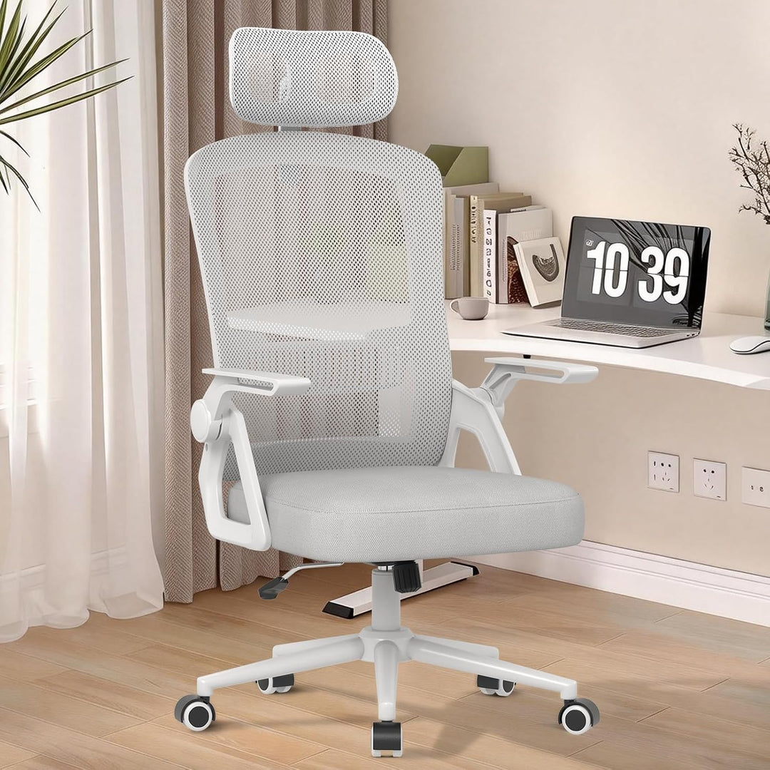 naspaluro Ergonomischer Bürostuhl, Schreibtischstuhl für Homeoffice | Mit Lordosenstütze & verstellb