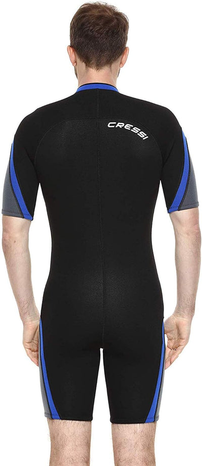 Cressi Playa Man Shorty Wetsuit – Kurzer Neoprenanzug 2.5mm aus Hochelastischem für Herren 2.5mm M S