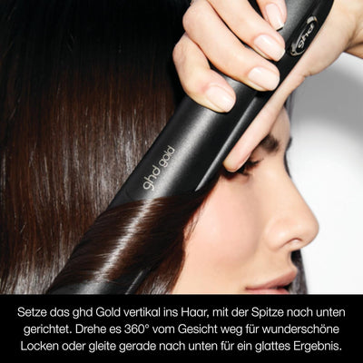 ghd gold - Professioneller Haarglätter zum Glätten, Locken und zum Erzeugen von Wellen, optimale Sty