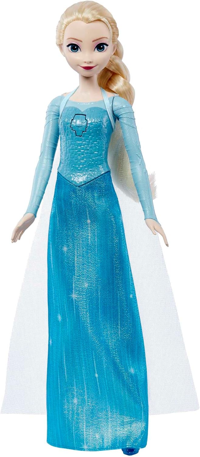 Disney Frozen Die Eiskönigin Spielzeug, Singende ELSA Puppe in charakteristischer Kleidung, singt La