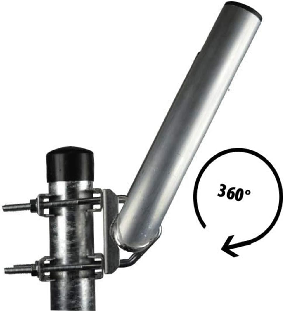 SkyRevolt Duo-Wand-Halter 25cm Rohr 40mm Doppel-Mastausleger zweifacher SAT Mast Ausleger U-Halter f