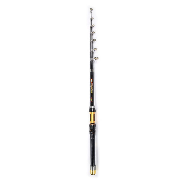 Teleskop Angelrute Mini Tragbare Sea Fishing Carbon Rod Angelrute Keramikdraht Ring 2.4m, 2.4m