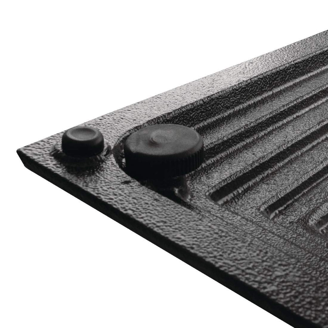 Bolero Gusseiserner quadratischer Tischfuss, schwarz, Abmessungen: 720(H)x 425(B)mm, Cafés Restauran