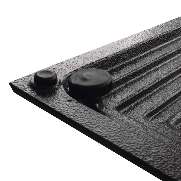 Bolero Gusseiserner quadratischer Tischfuss, schwarz, Abmessungen: 720(H)x 425(B)mm, Cafés Restauran