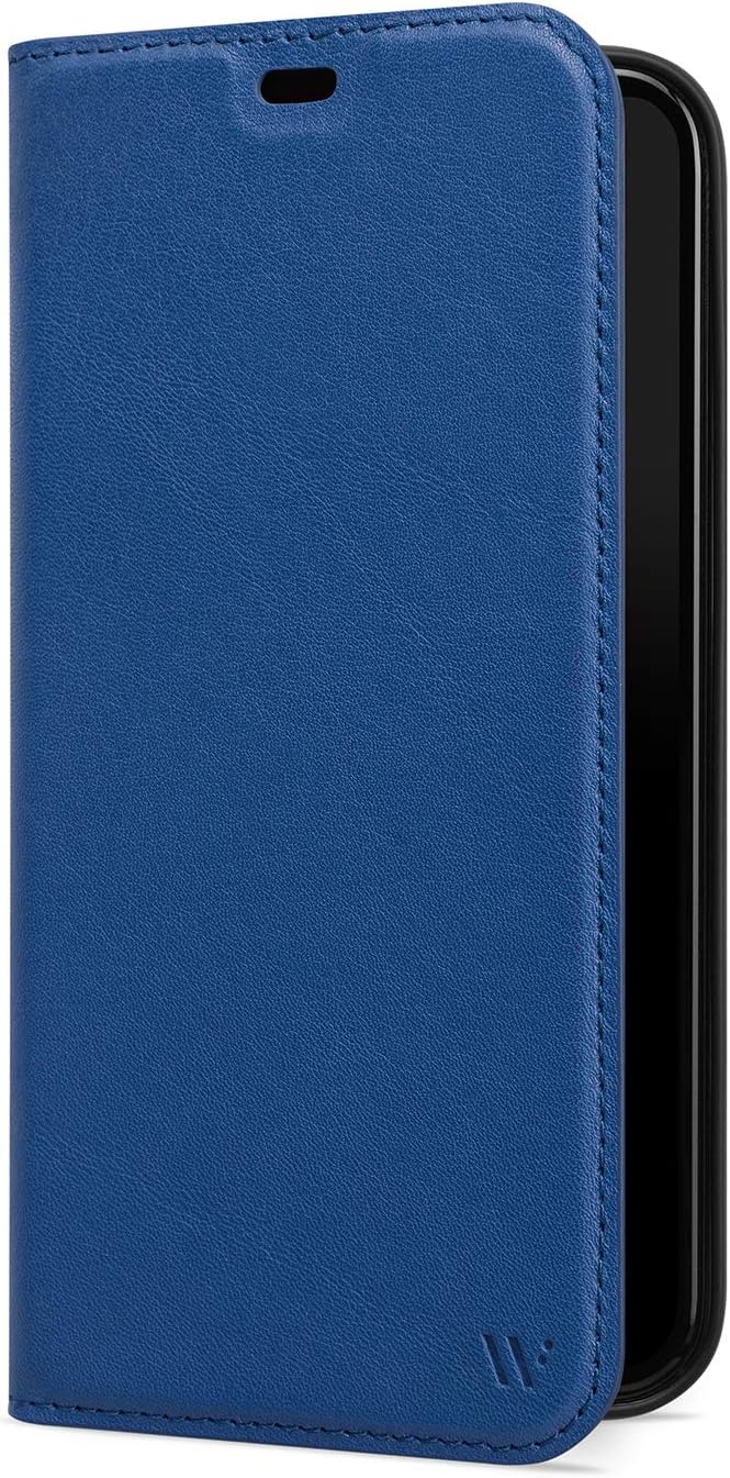 WIIUKA Hülle für iPhone 12 Pro Max Lederhülle, Deutsches Premium Leder, mit Kartenfach, extra Dünn,