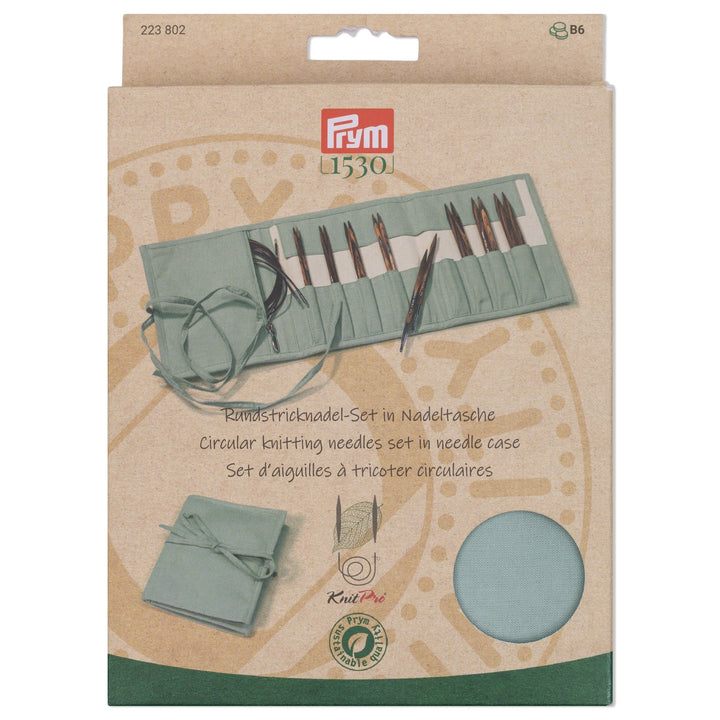 Prym 223802 Rundstricknadel Set Natural petrol 3,5-8
